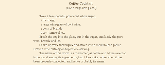 coffee cocktail recipe