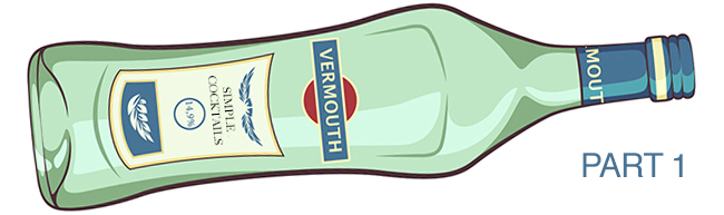 vermouth bottle illustration part 1