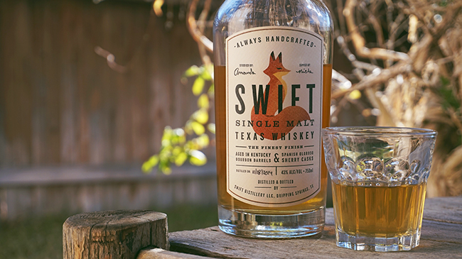 swift single malt texas whiskey